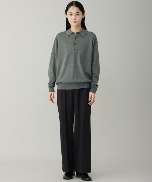 UNFILO / アンフィーロ ニット・セーター | 【男女兼用】ソフトサーモ アンチピリングニット ポロ | 詳細8