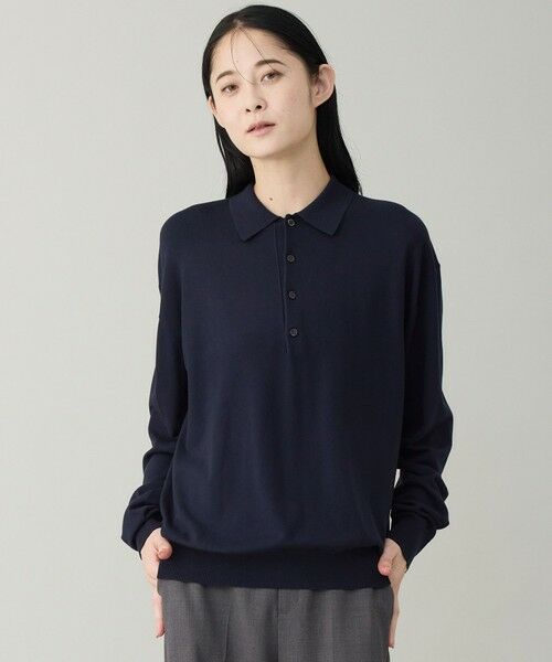 UNFILO / アンフィーロ ニット・セーター | 【男女兼用】ソフトサーモ アンチピリングニット ポロ | 詳細23