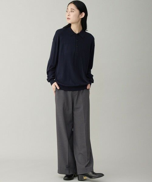 UNFILO / アンフィーロ ニット・セーター | 【男女兼用】ソフトサーモ アンチピリングニット ポロ | 詳細24