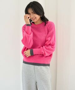 UNFILO / アンフィーロ ニット・セーター | シアーアルパカ ボリュームスリーブ ニット