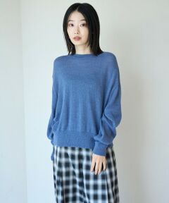 UNFILO / アンフィーロ ニット・セーター | シアーアルパカ ボリュームスリーブ ニット