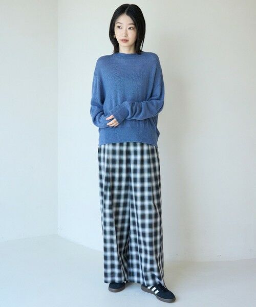 UNFILO / アンフィーロ ニット・セーター | シアーアルパカ ボリュームスリーブ ニット | 詳細6