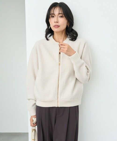 UNFILO / アンフィーロ ブルゾン | ウールミルド ZIPニットブルゾン | 詳細3