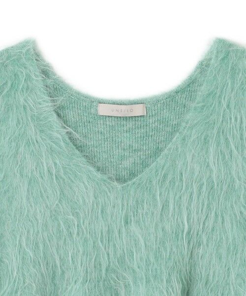 UNFILO / アンフィーロ ベスト | 【野呂佳代さん着用】アルパカシャギー ペプラムジレ | 詳細7