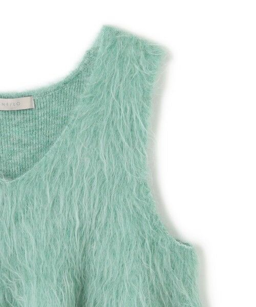 UNFILO / アンフィーロ ベスト | 【野呂佳代さん着用】アルパカシャギー ペプラムジレ | 詳細8