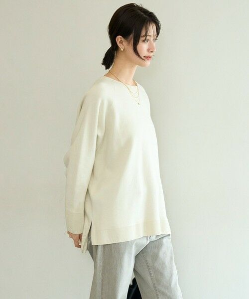 UNFILO / アンフィーロ ニット・セーター | コットンカシミヤニット クルーネック | 詳細1