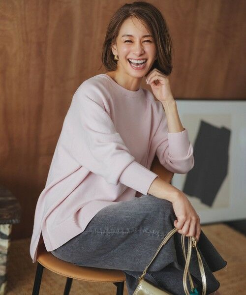 UNFILO / アンフィーロ ニット・セーター | コットンカシミヤニット クルーネック | 詳細14