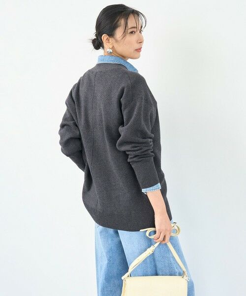 UNFILO / アンフィーロ カーディガン・ボレロ | 【野呂佳代さん着用】コットンカシミヤニット Vネックカーディガン | 詳細14