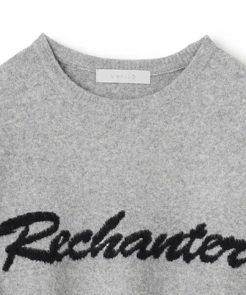 UNFILO / アンフィーロ ニット・セーター | ふわふわニット ロゴジャガード | 詳細4