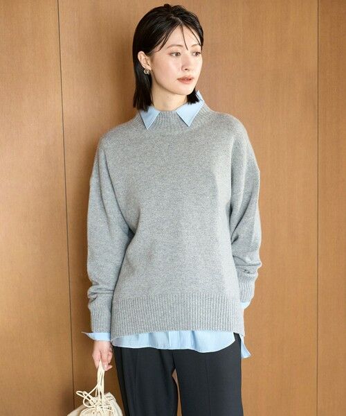 UNFILO / アンフィーロ ニット・セーター | カシミヤブレンド ハイネックニット(グレー)