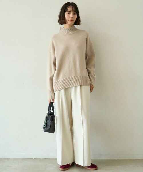 UNFILO / アンフィーロ ニット・セーター | カシミヤブレンド ハイネックニット | 詳細9