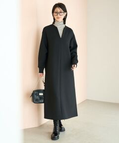 UNFILO / アンフィーロ ロング・マキシ丈ワンピース | BEAUTY FORM JERSEY キーネックワンピース