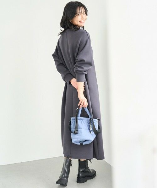 UNFILO / アンフィーロ ロング・マキシ丈ワンピース | BEAUTY FORM JERSEY キーネックワンピース | 詳細2