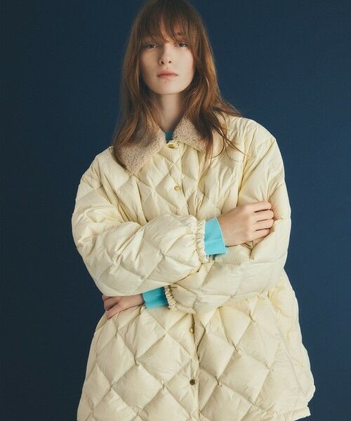 UNFILO / アンフィーロ ダウンジャケット・ベスト | 【自宅で洗濯OK / ファー襟取り外し可能】TAIONコラボ ボア襟 リバーシブルダウン | 詳細5