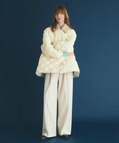 UNFILO / アンフィーロ ダウンジャケット・ベスト | 【自宅で洗濯OK / ファー襟取り外し可能】TAIONコラボ ボア襟 リバーシブルダウン | 詳細6