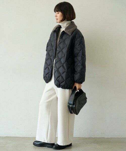 UNFILO / アンフィーロ ダウンジャケット・ベスト | 【自宅で洗濯OK / ファー襟取り外し可能】TAIONコラボ ボア襟 リバーシブルダウン | 詳細29