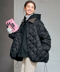 UNFILO / アンフィーロ ダウンジャケット・ベスト | 【自宅で洗濯OK / ファー襟取り外し可能】TAIONコラボ ボア襟 リバーシブルダウン