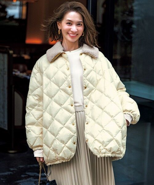 UNFILO / アンフィーロ ダウンジャケット・ベスト | 【野呂佳代さん着用】TAIONコラボ ボア襟 リバーシブルダウン | 詳細2