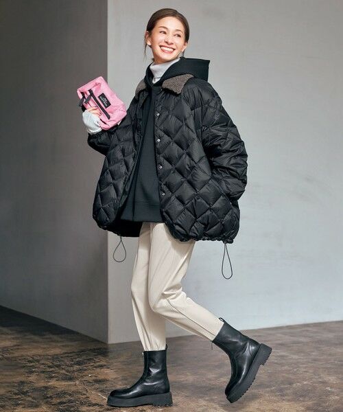 UNFILO / アンフィーロ ダウンジャケット・ベスト | 【野呂佳代さん着用】TAIONコラボ ボア襟 リバーシブルダウン | 詳細30