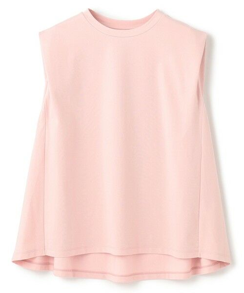 UNFILO/アンフィーロ 【透けにくい/ストレッチ】LAYERED FRONT ノースリーブ ピンク XL