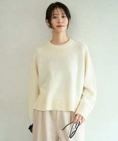 UNFILO / アンフィーロ ニット・セーター | カシミヤブレンド クルーネックニット