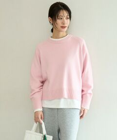 UNFILO / アンフィーロ ニット・セーター | カシミヤブレンド クルーネックニット