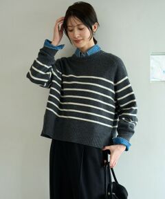 UNFILO / アンフィーロ ニット・セーター | カシミヤブレンド クルーネックニット