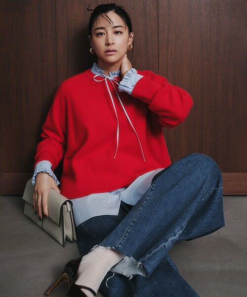 UNFILO / アンフィーロ ニット・セーター | カシミヤブレンド クルーネックニット | 詳細19