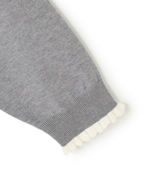 UNFILO / アンフィーロ ニット・セーター | フリルトリミング ニット | 詳細3