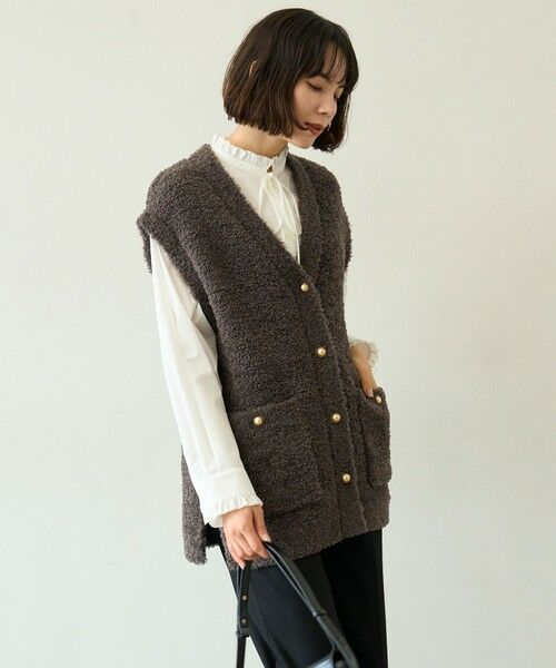 UNFILO / アンフィーロ ニット・セーター | 【STORY×UNFILO】シャギーニット ベスト | 詳細2