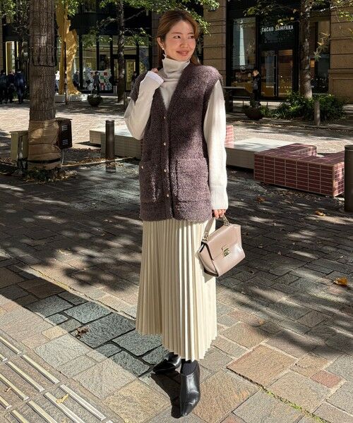 UNFILO / アンフィーロ ニット・セーター | 【STORY×UNFILO】シャギーニット ベスト | 詳細3