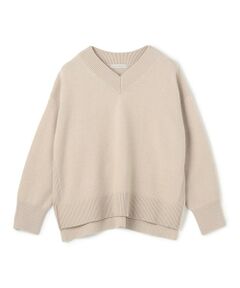 UNFILO / アンフィーロ ニット・セーター | 【野呂佳代さん着用】カシミヤブレンド Vネックニット