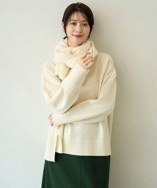 UNFILO / アンフィーロ ニット・セーター | 【野呂佳代さん着用】カシミヤブレンド Vネックニット | 詳細2