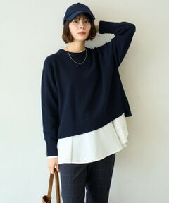 UNFILO / アンフィーロ ニット・セーター | カシミヤブレンド クルーネックニット