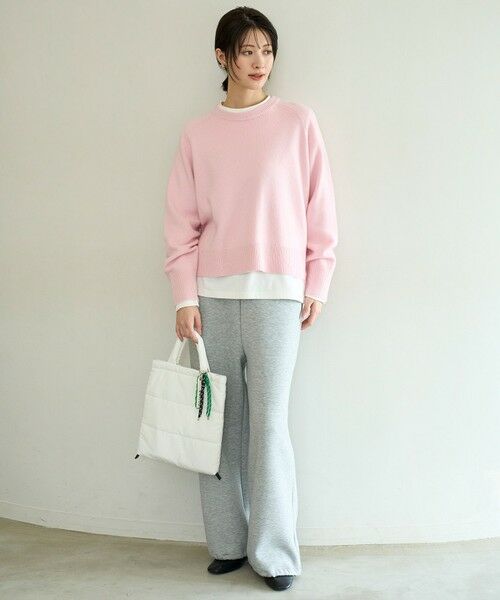 UNFILO / アンフィーロ ニット・セーター | カシミヤブレンド クルーネックニット | 詳細16