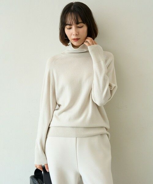 UNFILO / アンフィーロ ニット・セーター | カシミヤビスコース ニットタートル | 詳細1