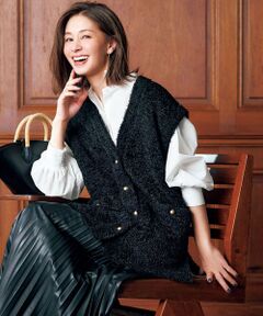 UNFILO / アンフィーロ ニット・セーター | 【STORY×UNFILO】シャギーニット ベスト