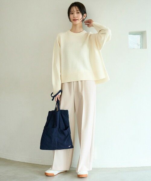 UNFILO / アンフィーロ その他パンツ | ブラッシュドジャージー ワイドパンツ | 詳細4