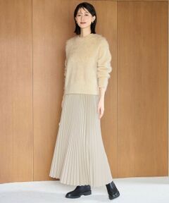UNFILO / アンフィーロ ロング・マキシ丈スカート | 【野呂佳代さん着用】フェイクレザー プリーツスカート