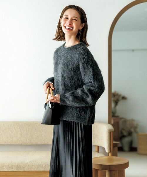 UNFILO / アンフィーロ ロング・マキシ丈スカート | 【野呂佳代さん着用】フェイクレザー プリーツスカート | 詳細13