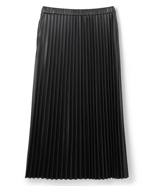 UNFILO / アンフィーロ ロング・マキシ丈スカート | 【野呂佳代さん着用】フェイクレザー プリーツスカート | 詳細14