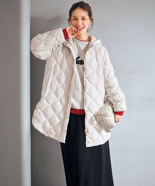 UNFILO / アンフィーロ ミニ・ひざ丈スカート | ブラッシュドジャージー Iラインスカート | 詳細10