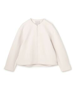 UNFILO / アンフィーロ ノーカラージャケット | ダブルフェイスジャージー ZIPアウター