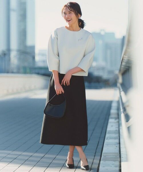 UNFILO / アンフィーロ セットアップ | 【セレモニー】BEAUTY FORM KNIT フレアスカート セットアップ | 詳細1