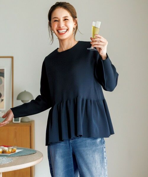 UNFILO / アンフィーロ セットアップ | BEAUTY FORM KNIT ペプラムセットアップ | 詳細19