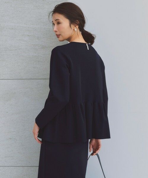 UNFILO / アンフィーロ セットアップ | BEAUTY FORM KNIT ペプラムセットアップ | 詳細20