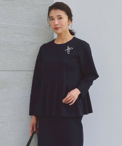 UNFILO / アンフィーロ セットアップ | 【セレモニー】BEAUTY FORM KNIT ペプラムセットアップ | 詳細19