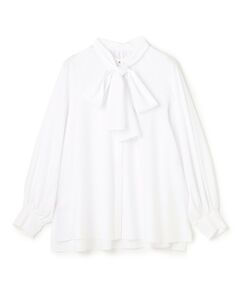 【取り外し可能なボウタイ付き】2WAY ボウタイブラウス
