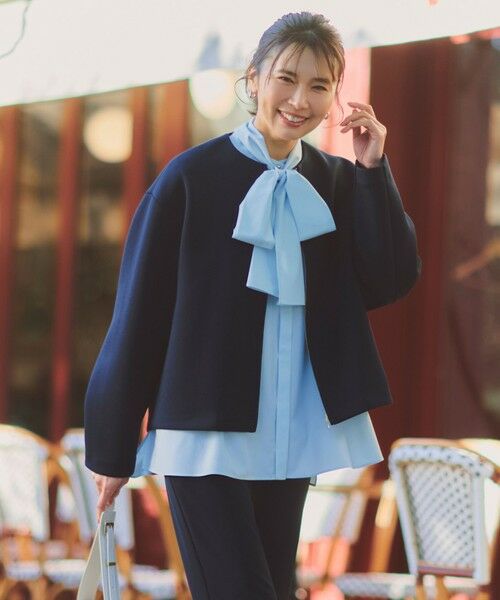 UNFILO / アンフィーロ シャツ・ブラウス | 【取り外し可能なボウタイ付き/セレモニー】2WAY ボウタイブラウス | 詳細9