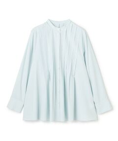 UNFILO / アンフィーロ シャツ・ブラウス | バンドカラー タックブラウス